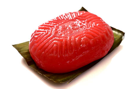 Traditional Chinese Red Tortoise Cakeの写真素材