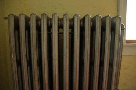 Front view of a radiator.の写真素材