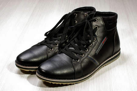 Black shoesの写真素材