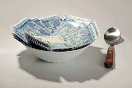 Bow of moneyの写真素材