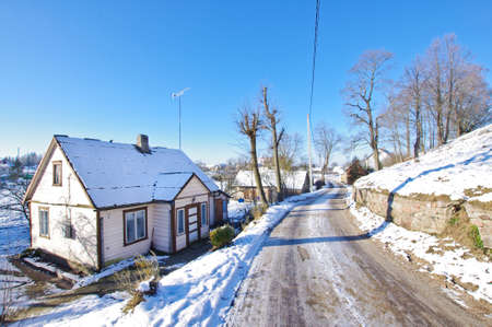 Street in the Kraziai Lithuaniaのeditorial素材