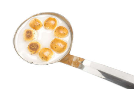 Kūčiukai in the ladle isolatedの写真素材