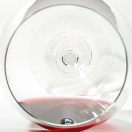 Inside the red wine glassの写真素材