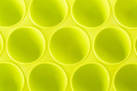 Vibrant ice cube tray close up abstractの写真素材