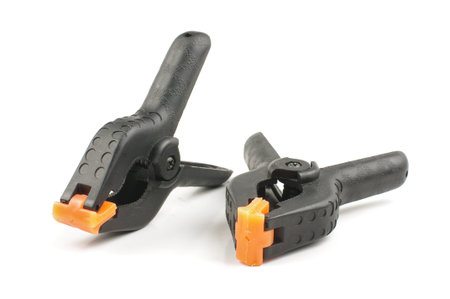 Two A clamps isolated on the white background