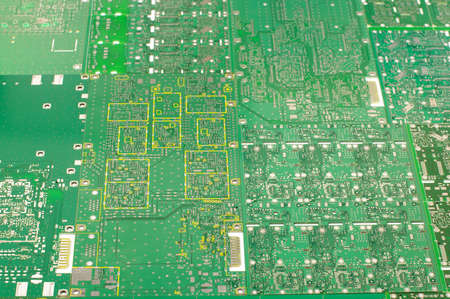 Many different empty PCB abstract backgroundの写真素材