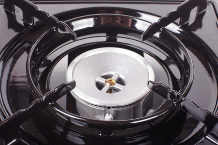 Abstract photography of gas stove close upの写真素材