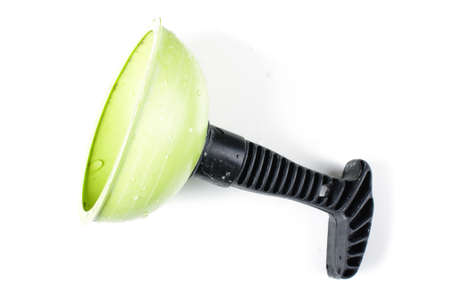 Rubber cup plunger isolated on the white backgroundの写真素材
