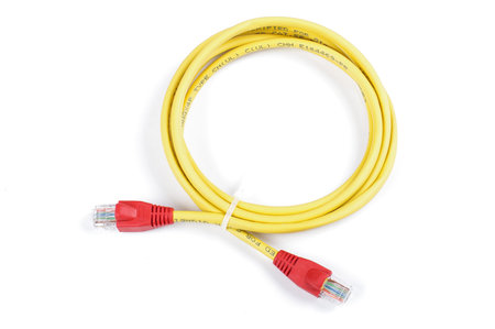Ethernet cable isolated on the white background