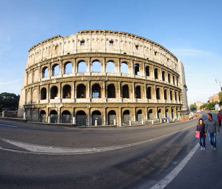 Street view near Colosseum in Rome, Italyのeditorial素材