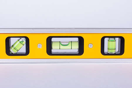 Close up of level toolの写真素材