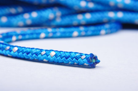 Blue rope isolated