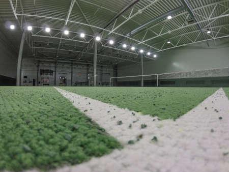 Indoor tennis courtのeditorial素材