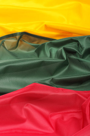 Abstract close up of Lithuania flagの写真素材