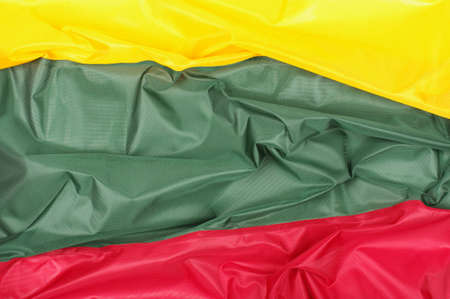 Abstract close up of Lithuania flagの写真素材