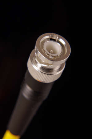 BNC connector of RF cableの写真素材