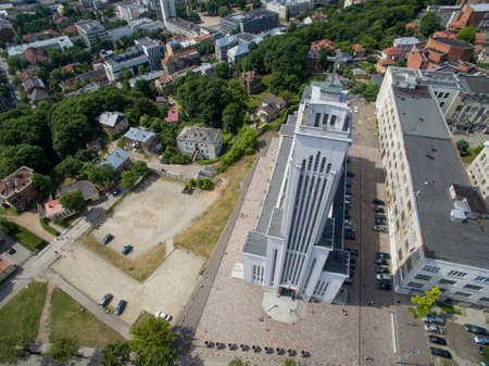 Christ's resurrection church in Kaunas, Lithuaniaのeditorial素材