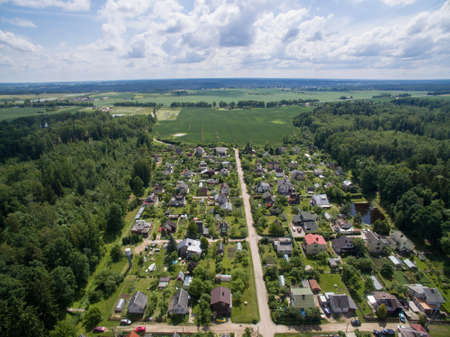 Allotment (community garden) Silas in Kaunas, Lithuaniaの写真素材