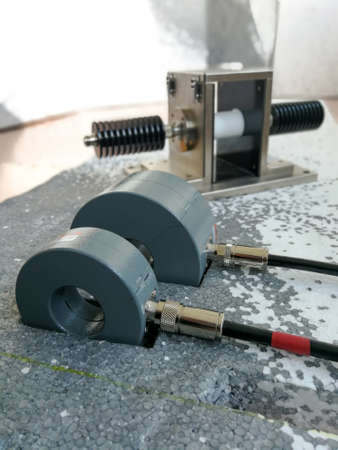 Bulk current injection test BCI for automotive electromagnetic compatibility.の写真素材