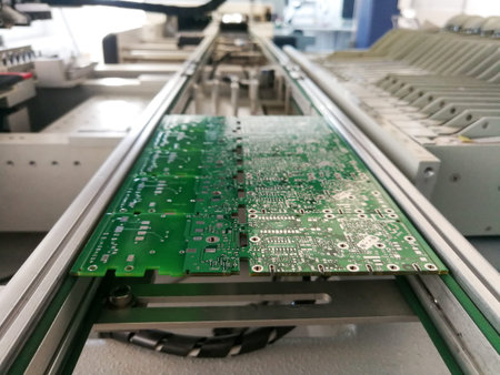 Printed circuit board without electronic components ready for assembly
