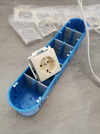 Electric equipment prepare to be installed in the plasterboard wall