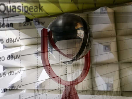 Spherical dipole radiation source for emc laboratory calibration in GTEM cellの写真素材