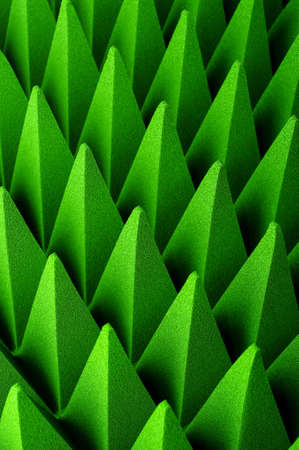 Soft hybrid pyramidal microwave and radio frequency absorbers close upの写真素材