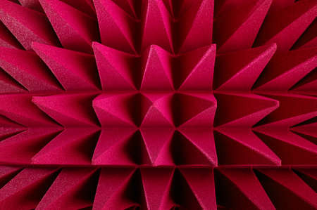 Soft hybrid pyramidal microwave and radio frequency absorbers close upの写真素材