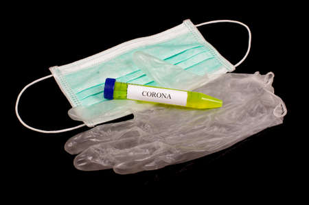 Protection equipment for medical personel during virus pandemiaの写真素材