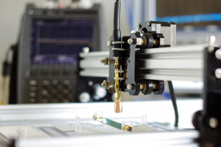 Near field electromagnetic compatibility radiated immunity scanning system for susceptibility...