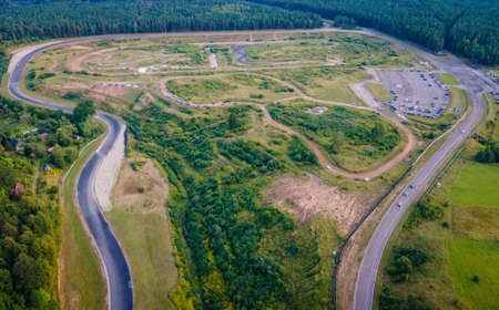 Unique circuit race track in Lithuaniaの写真素材