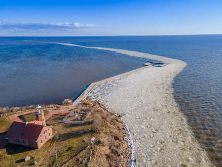 Vente Cape (Horn or Peninsula) is a headland in Lithuania. Its known as a rest place for many birds during their migrations. Ornithological Station - one of the first bird ringing stations in Europe.の写真素材
