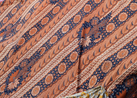 Traditional batik native to Pekalongan, Central Java, Indonesia with elegant classic motifs