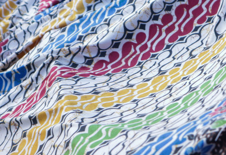 Traditional batik native to Pekalongan, Central Java, Indonesia with elegant classic motifs
