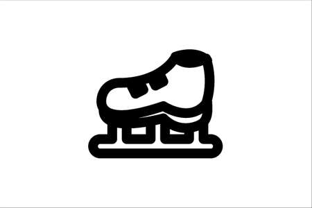 ICE SKATING SHOESのイラスト素材