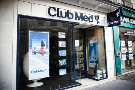 club med signboardのeditorial素材