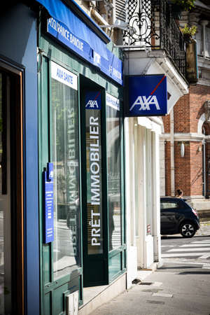 axa signboardのeditorial素材