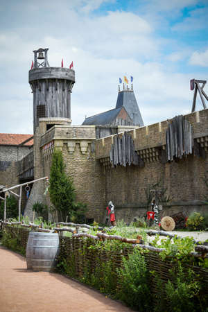 medieval show in puy du fouのeditorial素材