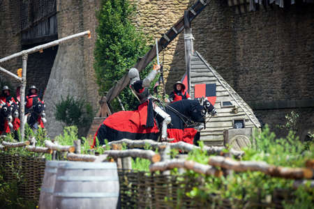 medievalshow in puy du fouのeditorial素材