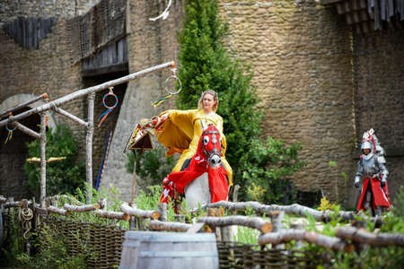 medievalshow in puy du fouのeditorial素材