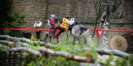medievalshow in puy du fouのeditorial素材