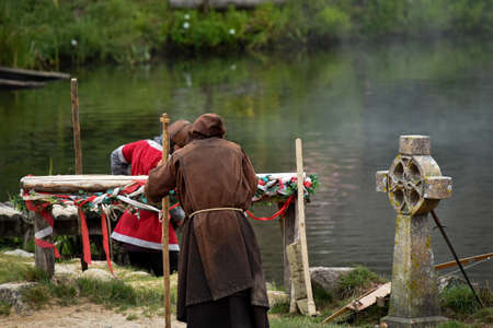 medieval show in puy du fouのeditorial素材