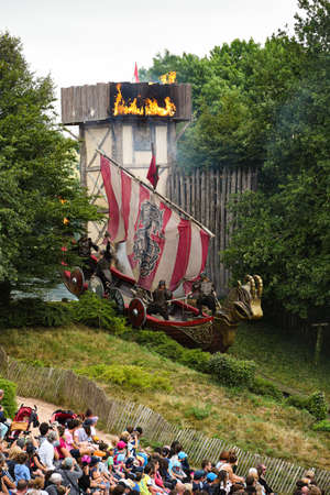 medieval show in puy du fouのeditorial素材