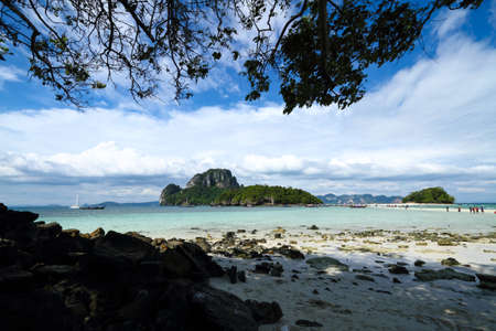 sea and mountain in krabi of thailandのeditorial素材