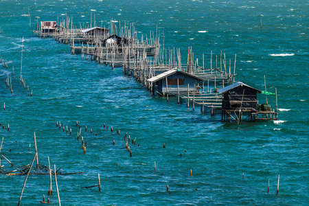 oyster farm in rayong thailandの写真素材