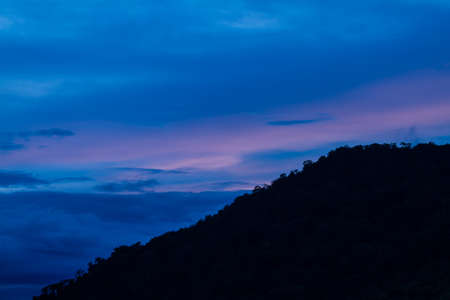 the mist at petchaboon province in thailandの写真素材