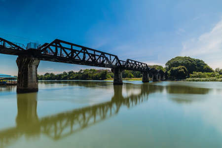 the landmark in kanchanaburi of thailandの写真素材