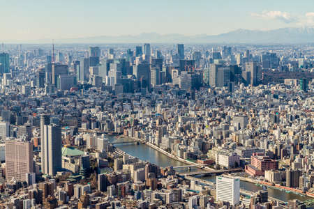 The views of japan cityのeditorial素材