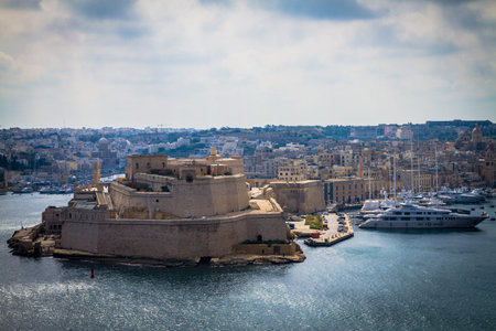The grand harbor in Malta