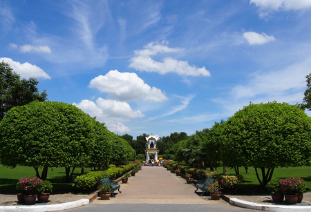 Monument in the gardenのeditorial素材